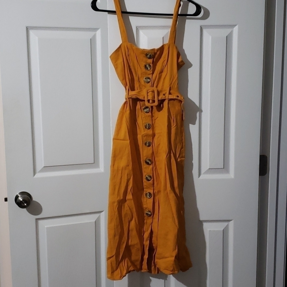 Forever 21 Mustard Dress